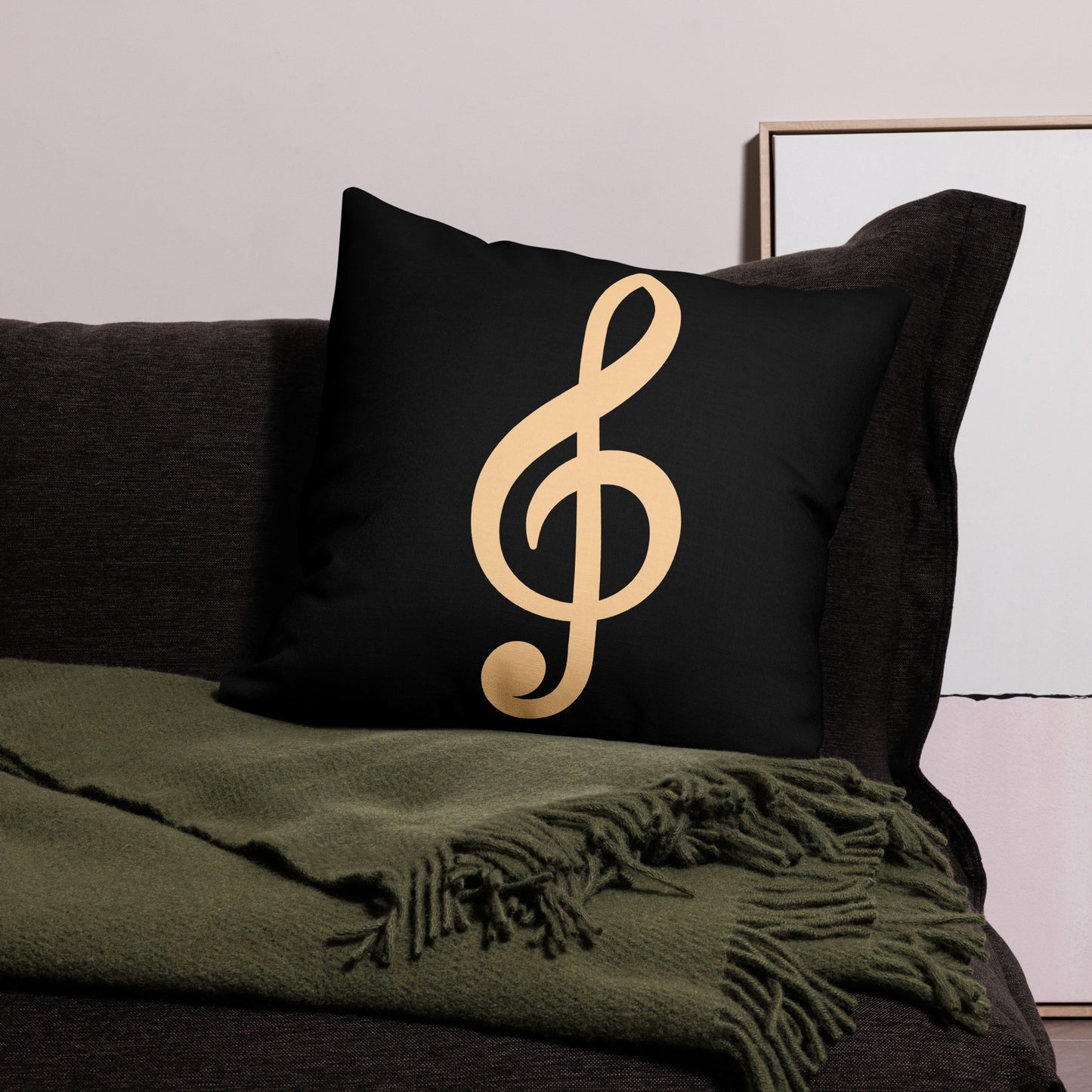 A Perk To Your Stride Premium Black Pillow