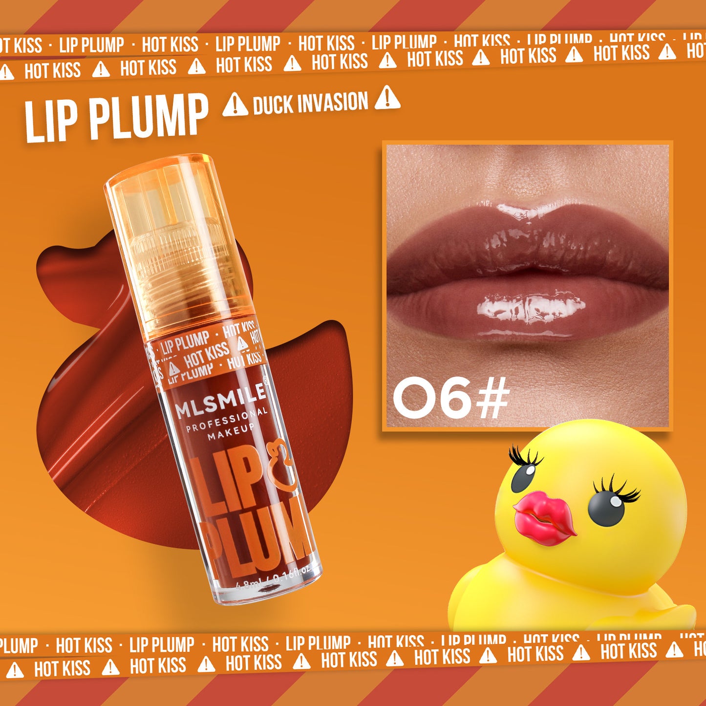 Duck Mirror Lip Lacquer Pearlescent Liquid Lip Gloss