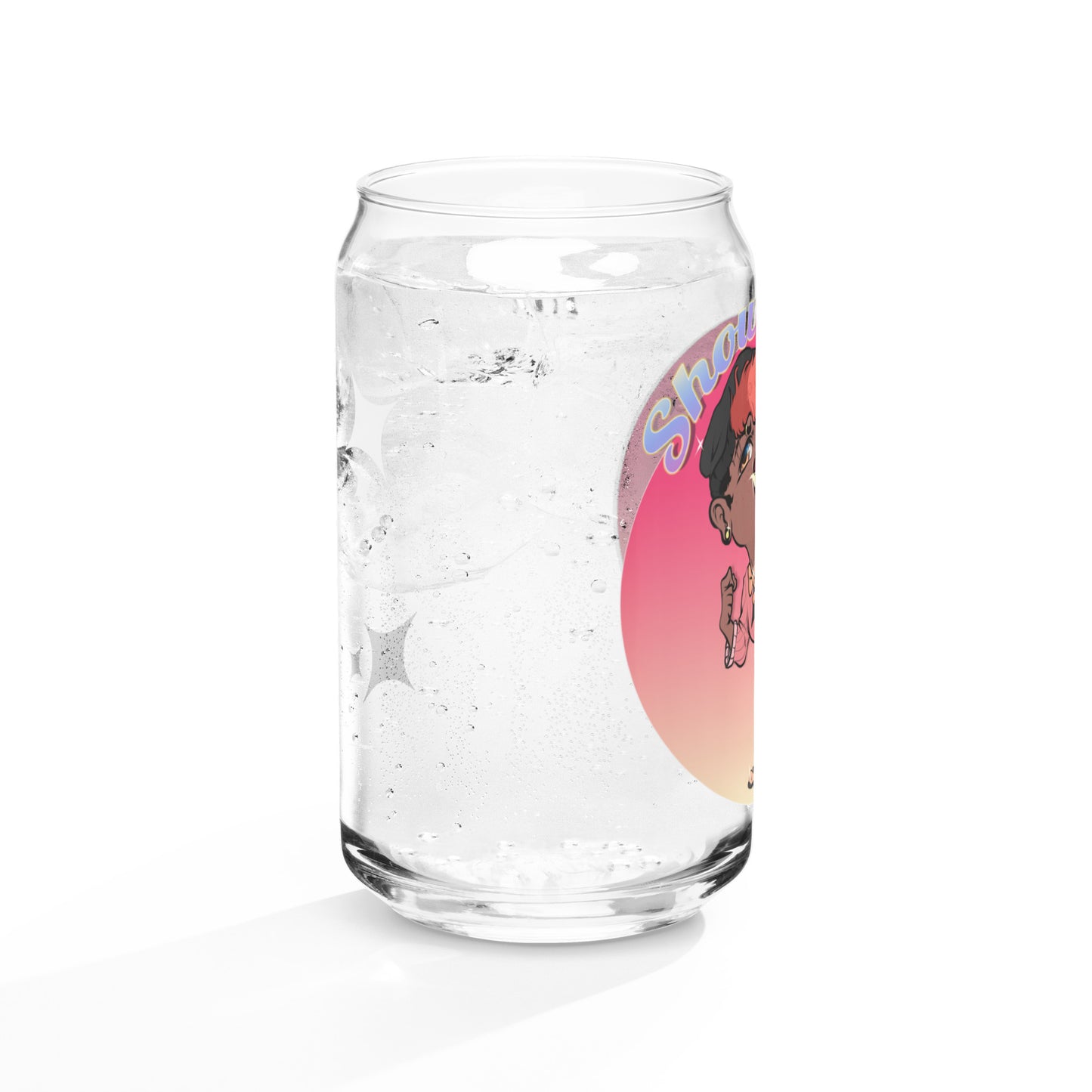 Show Time Can-Shaped Glass