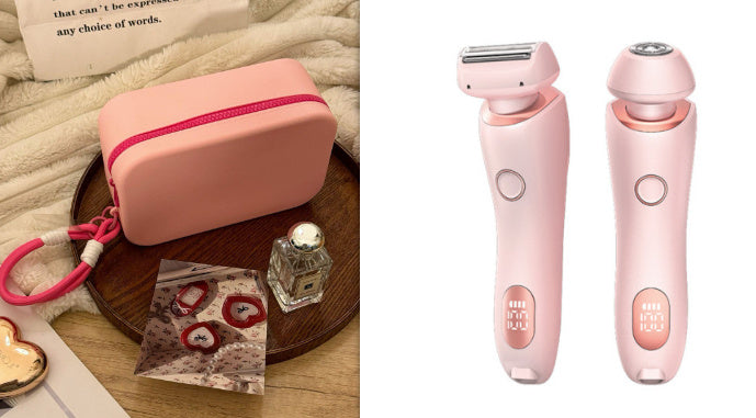 2 In 1 Women Hair Razor Removal Epilator USB Rechargeable Trimmer