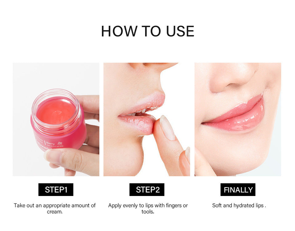 New Sleep Lip Balm Fade Lip Lines Exfoliating Skin Nourishing And Hydrating