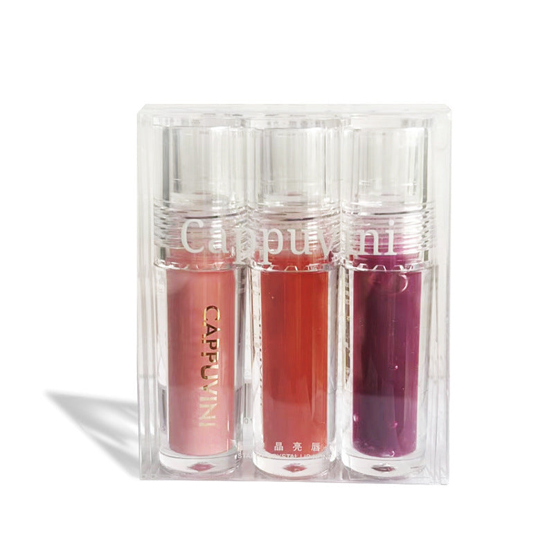 Small Square Glass Moisturizing And Nourishing Mirror Lip Lacquer Lip Gloss