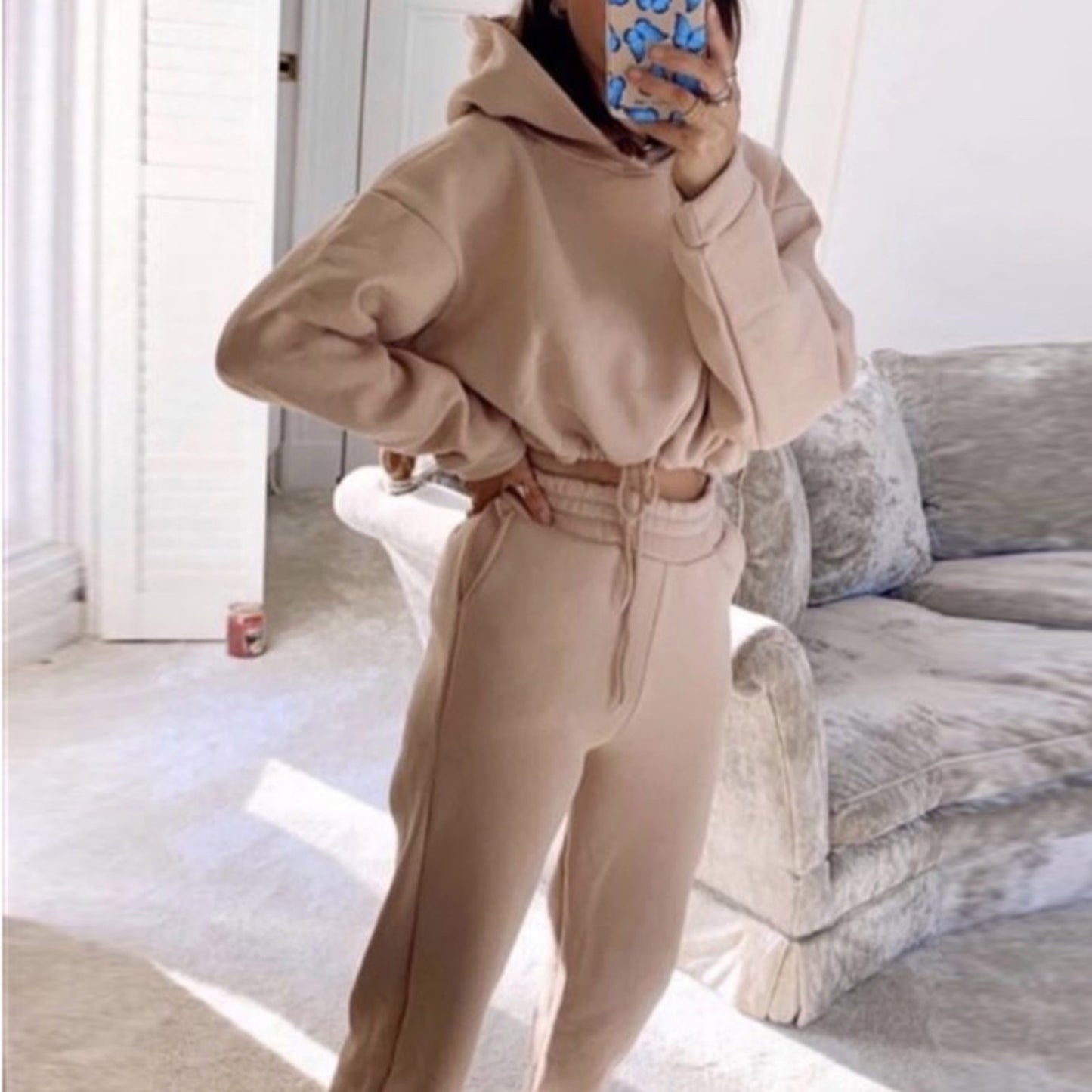 Women  2 Pcs Casual Long Sleeve Sportswear