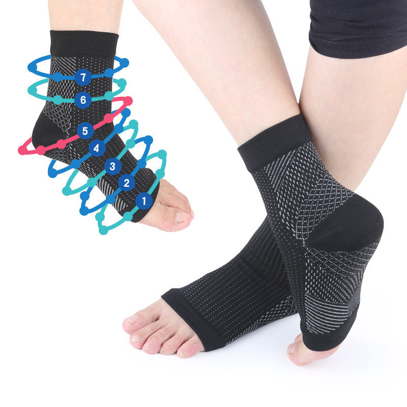 Men And Woman Open Toe Foot Relieving Compression Sleeve Socks
