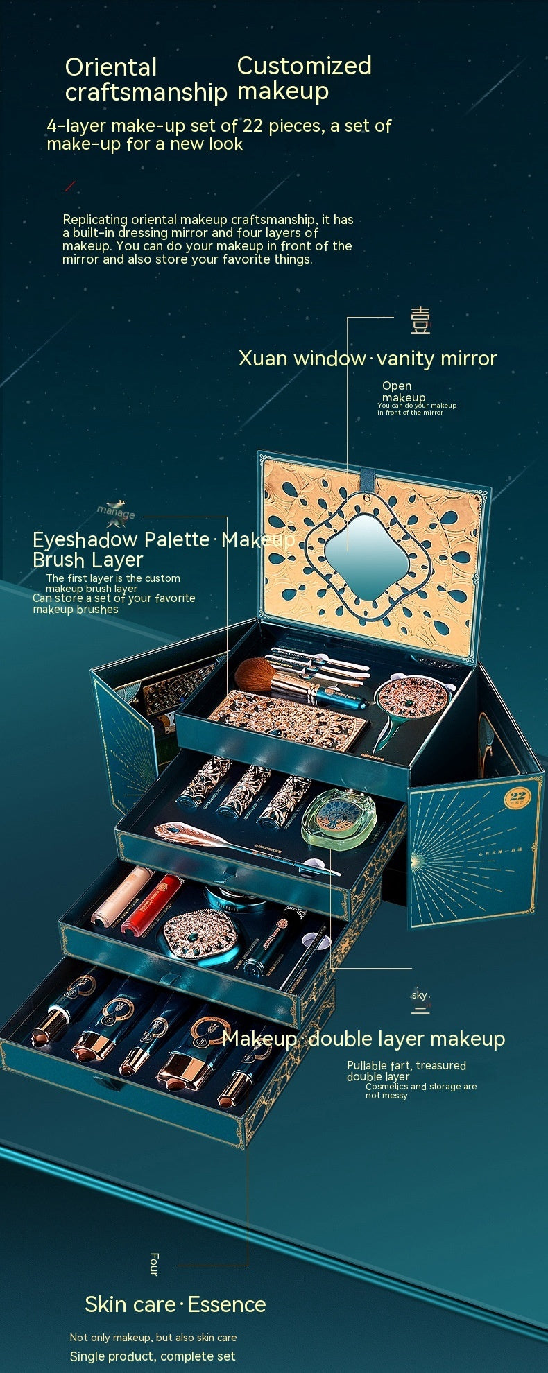 Yan Fengyun Oriental Makeup Items 22-piece Set