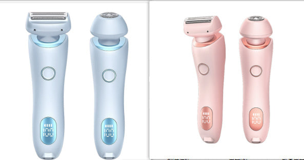 2 In 1 Women Hair Razor Removal Epilator USB Rechargeable Trimmer