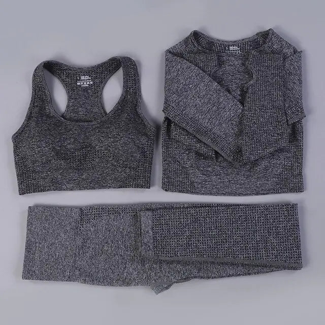 Women 2/3PCS Seamless  Workout Sportswear