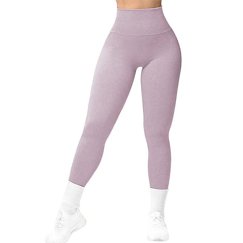 Women's Solid High Waist Seamless Slimming Fitness Yoga Pants