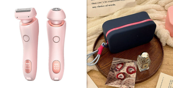 2 In 1 Women Hair Razor Removal Epilator USB Rechargeable Trimmer