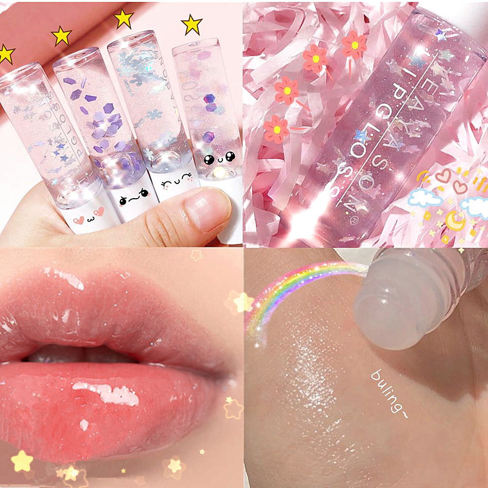 Beads Transparent Pearlescent Nourishing  White Base  Moisturizing Lip Gloss