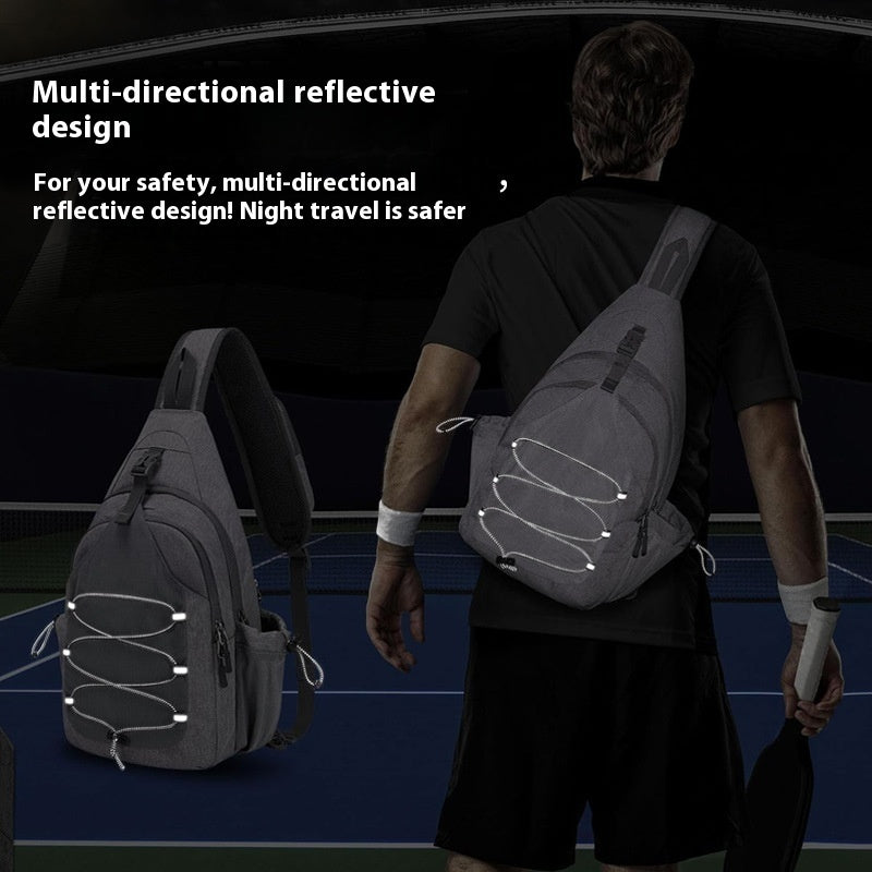 Men's And Women's Oxford Crossbody Chest Cloth Handbag Foldable Large Capacity