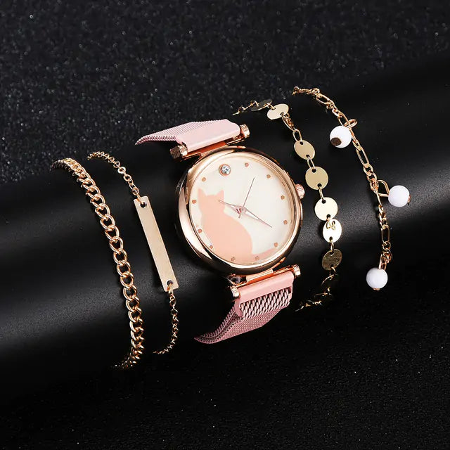 Women Fashion Watch Set