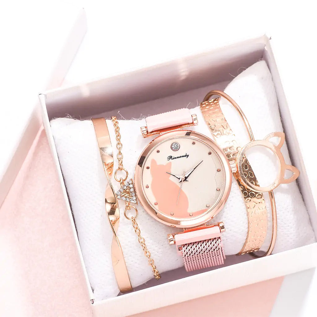 Women Fashion Watch Set