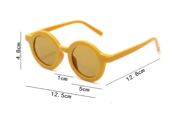 Infant's Cute And Retro Solid Color Sunglasses