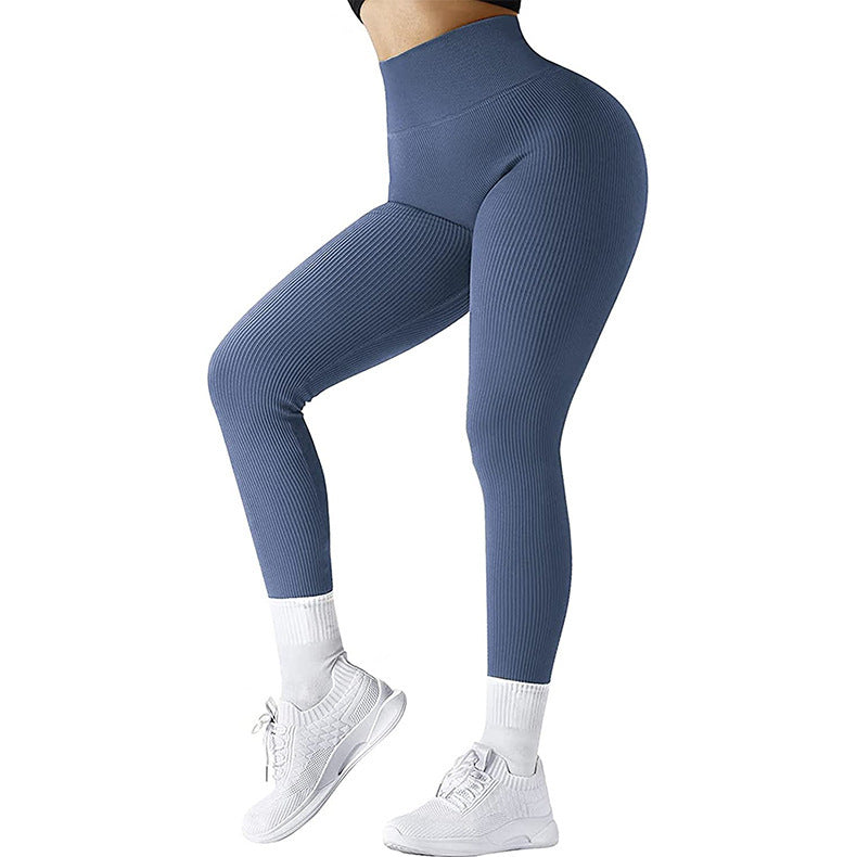 Women's Solid High Waist Seamless Slimming Fitness Yoga Pants