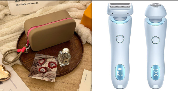 2 In 1 Women Hair Razor Removal Epilator USB Rechargeable Trimmer