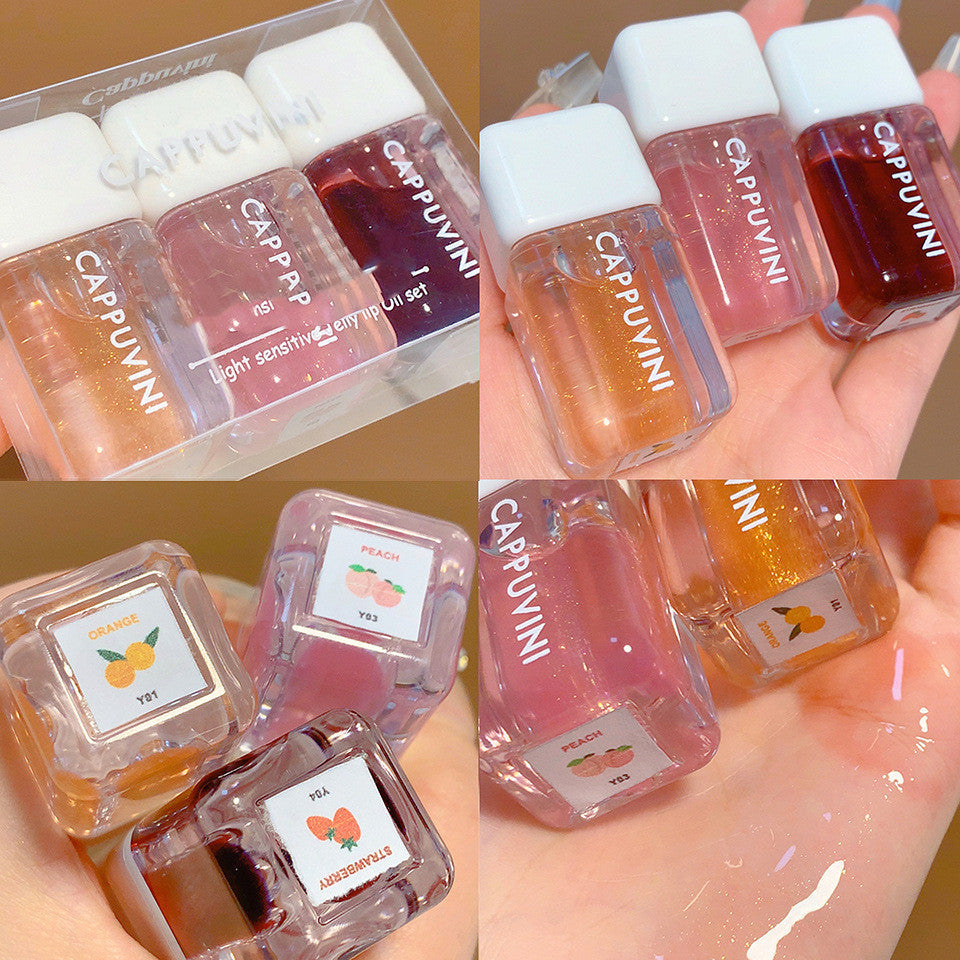 Small Square Glass Moisturizing And Nourishing Mirror Lip Lacquer Lip Gloss