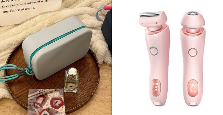2 In 1 Women Hair Razor Removal Epilator USB Rechargeable Trimmer