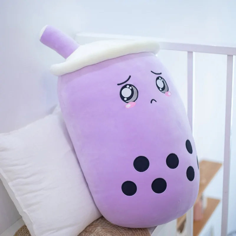 Plush Boba Tea Cup Toy Bubble Tea Pillow Cushion