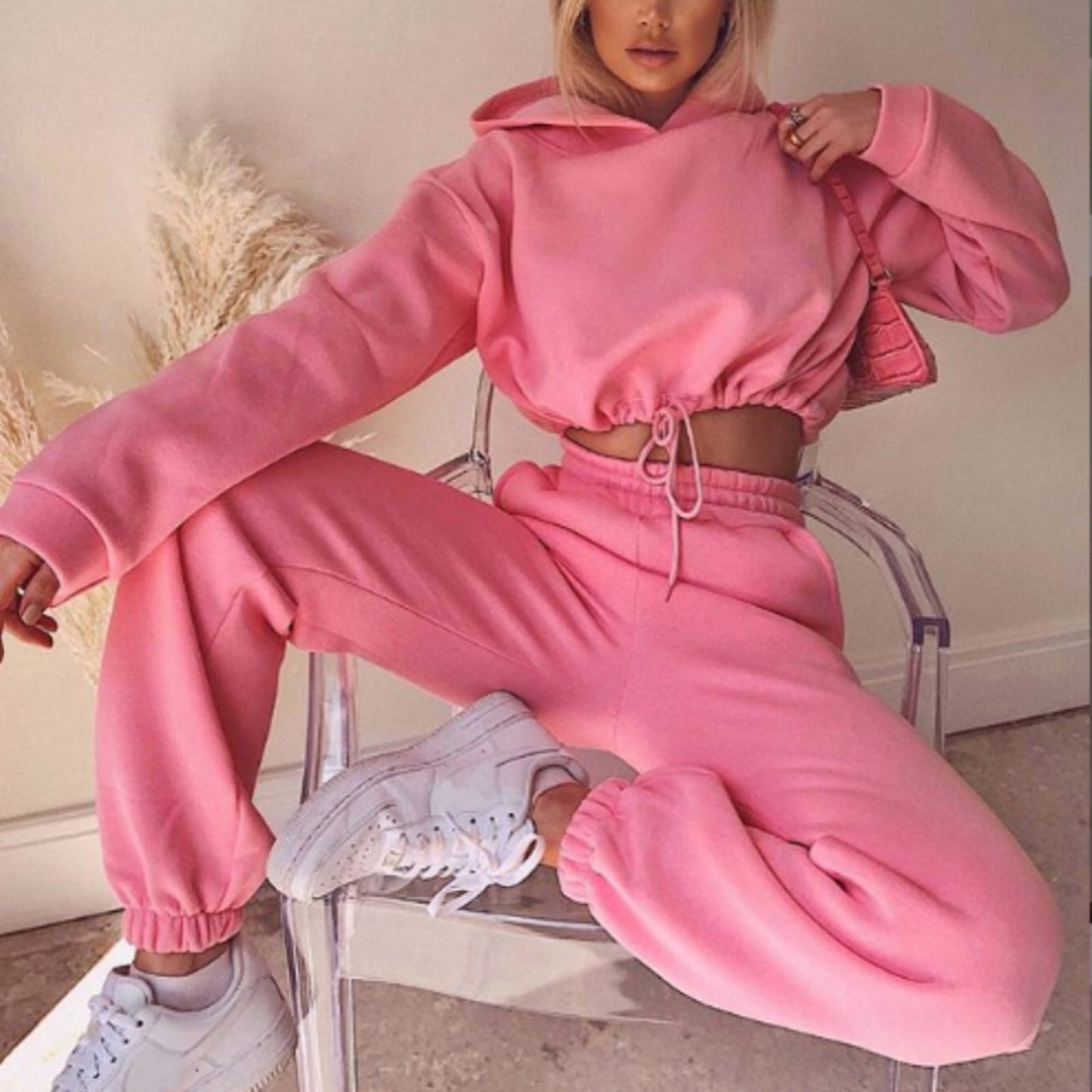 Women  2 Pcs Casual Long Sleeve Sportswear