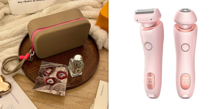 2 In 1 Women Hair Razor Removal Epilator USB Rechargeable Trimmer