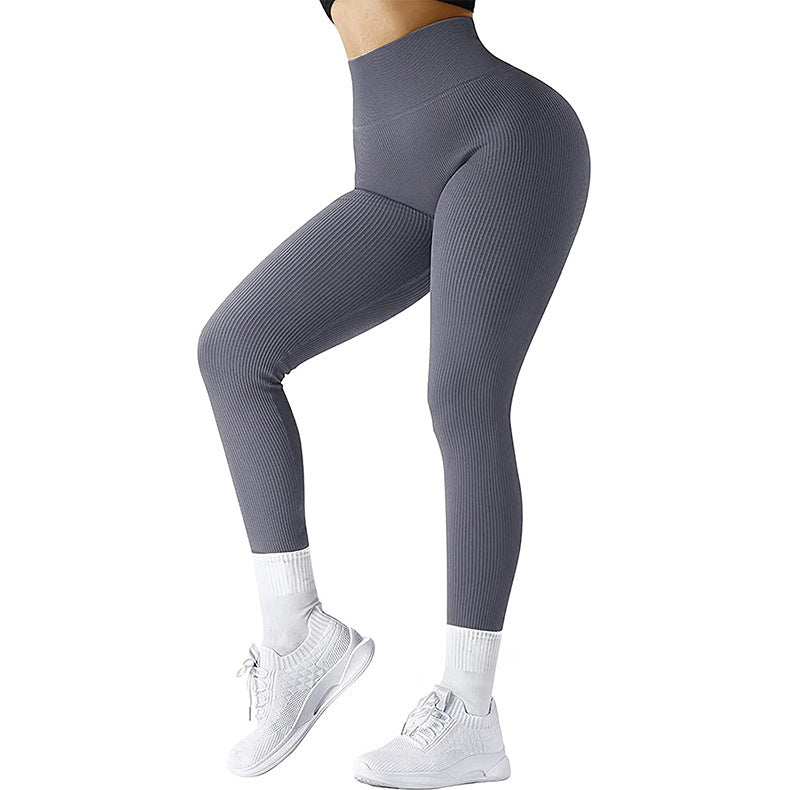 Women's Solid High Waist Seamless Slimming Fitness Yoga Pants