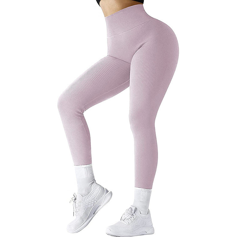 Women's Solid High Waist Seamless Slimming Fitness Yoga Pants
