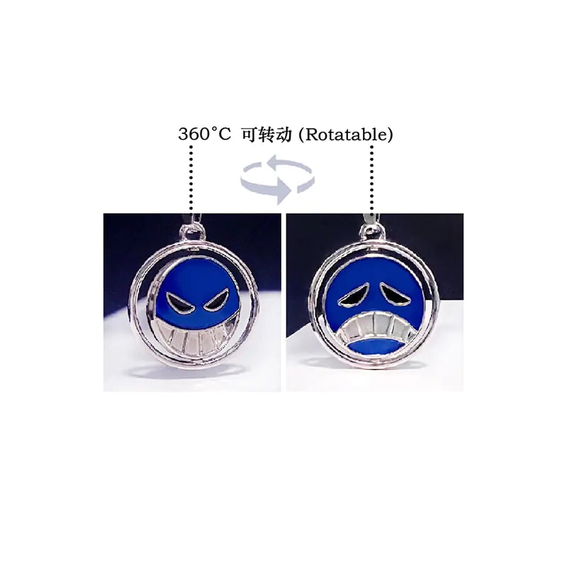 Men Women Anime Ace Metal Necklaces