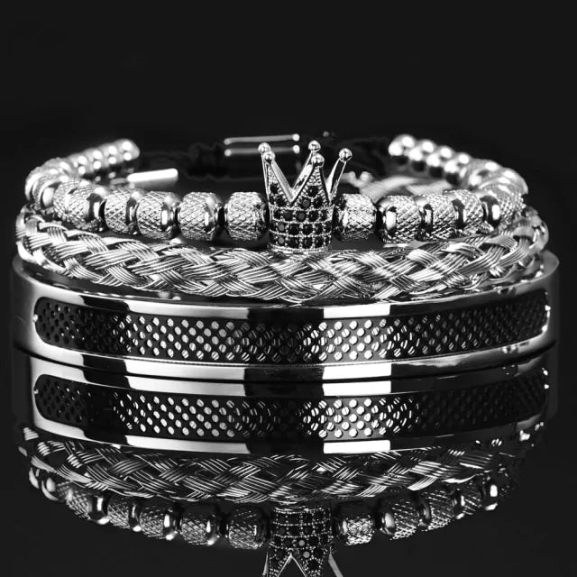 Men Handmade Crown Bracelets