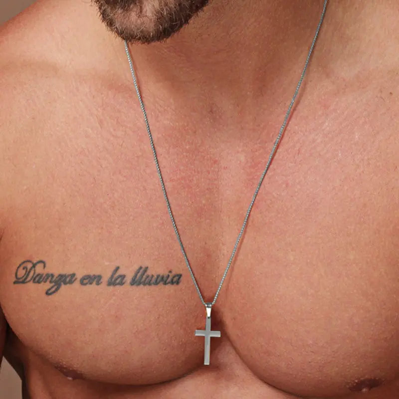 Men Classic Cross Necklace