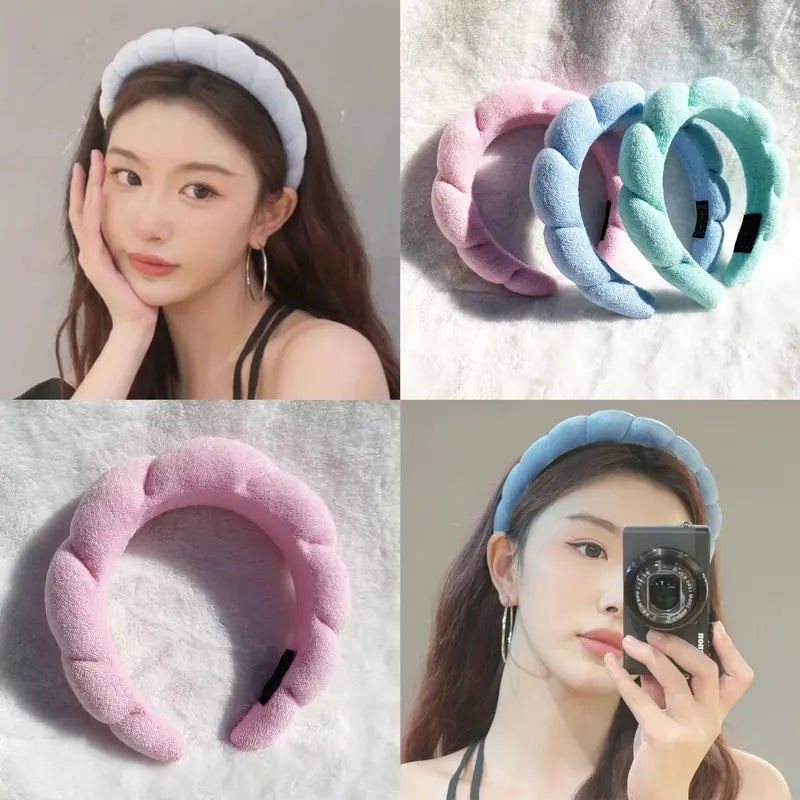 Spa Makeup Bubble Terry Cloth Headband