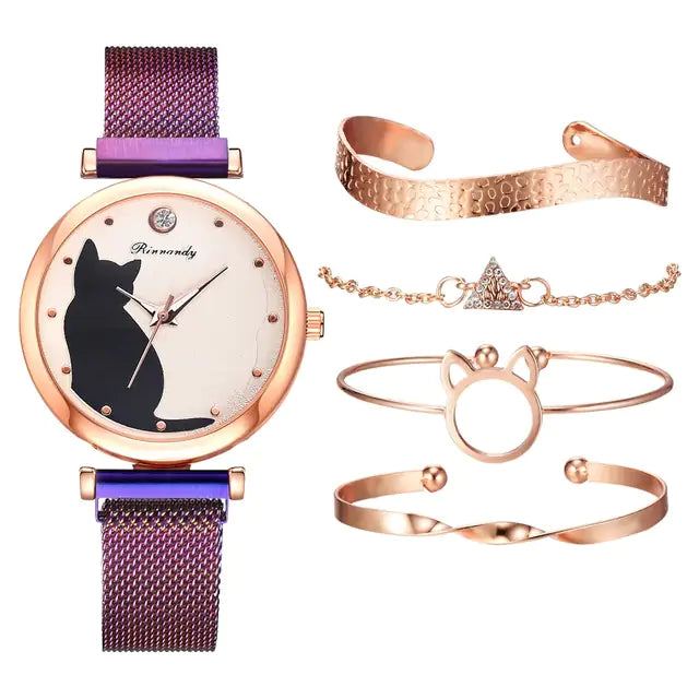 Women Fashion Watch Set