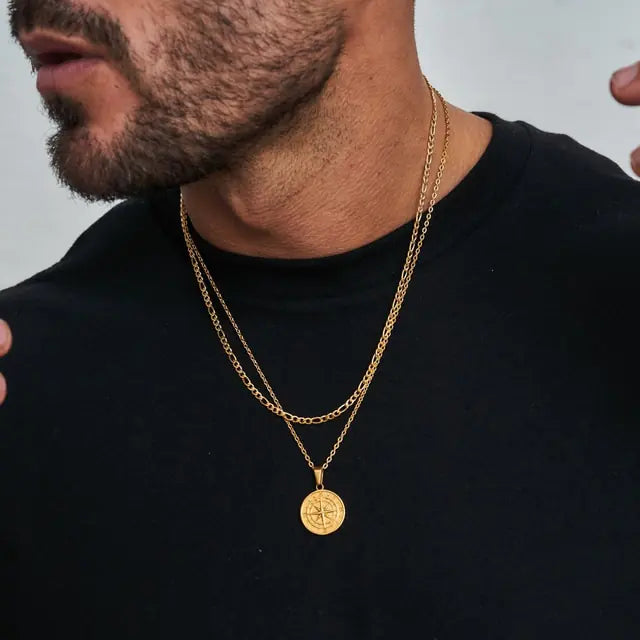 Men Layered Necklaces