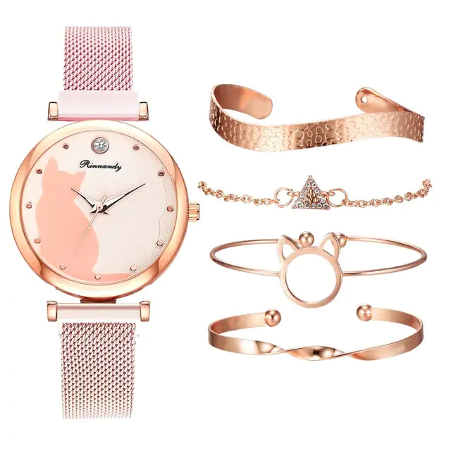 Women Fashion Watch Set