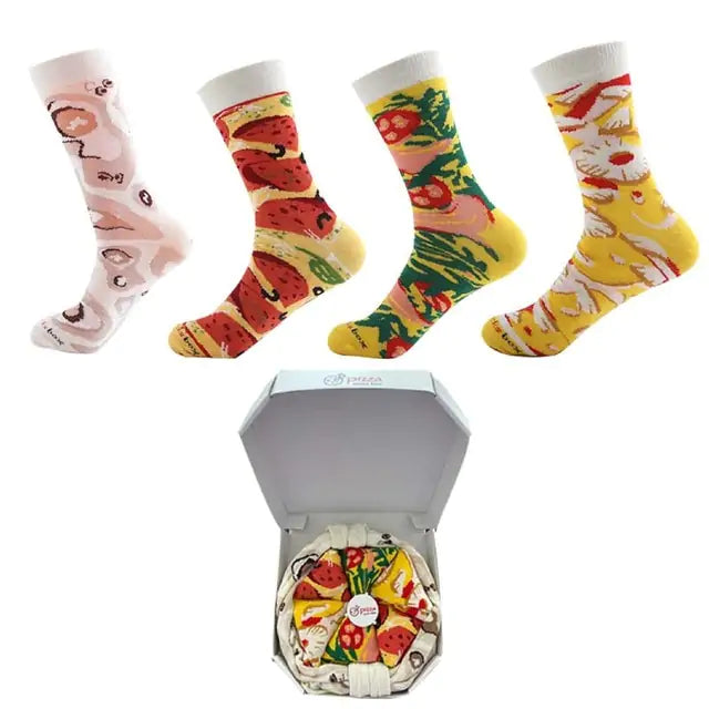 Women Personalized Pizza Sushi Socks