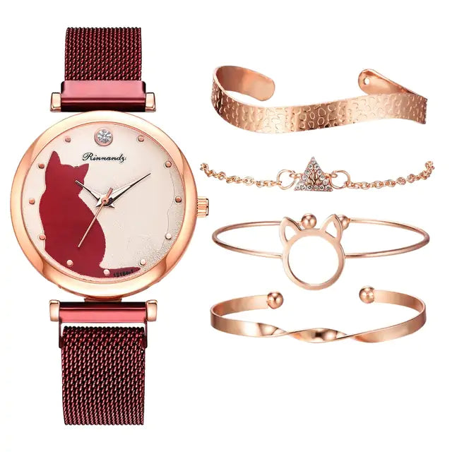 Women Fashion Watch Set