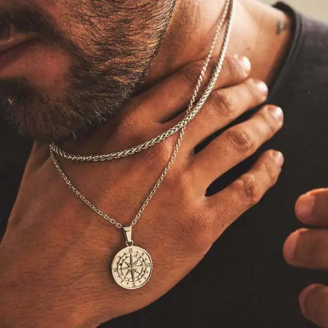 Men Layered Necklaces