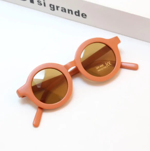 Infant's Cute And Retro Solid Color Sunglasses