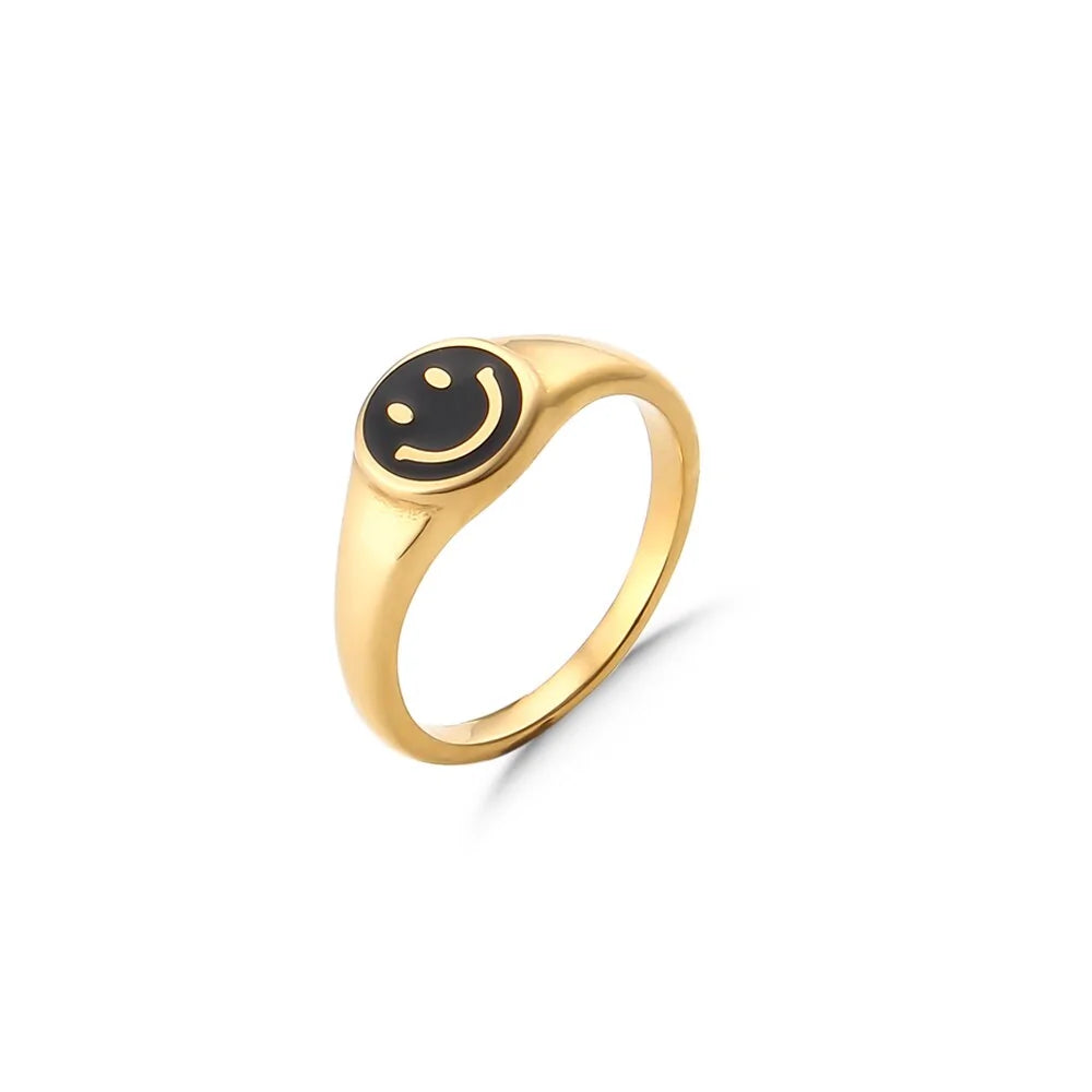 Women Smiley Face Rings