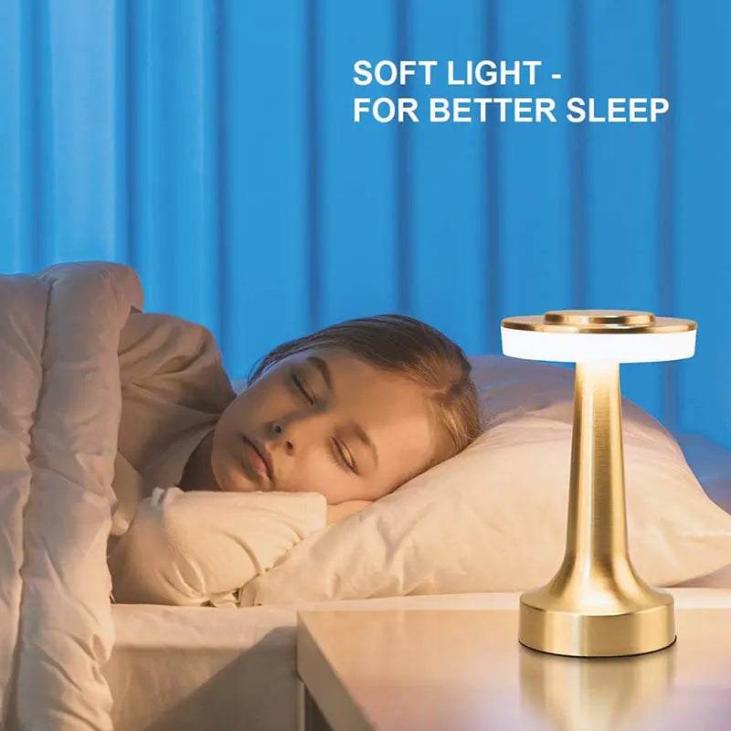 Wireless  Touch Sensor Retro Bar Rechargeable Table Lamp