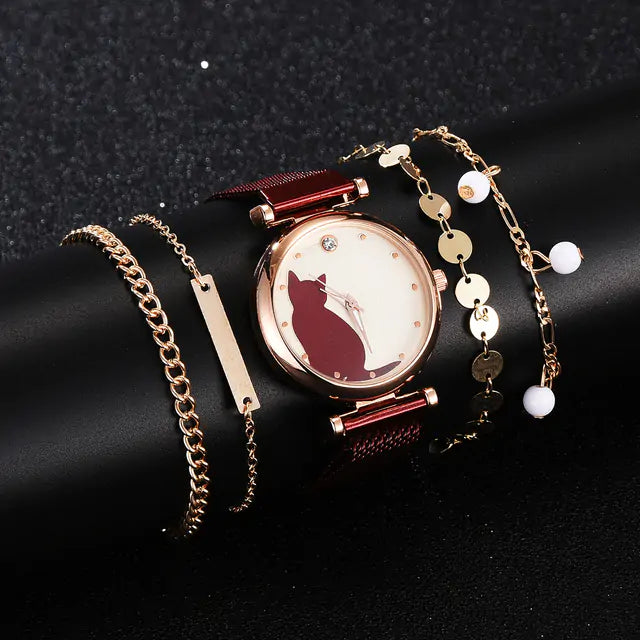 Women Fashion Watch Set