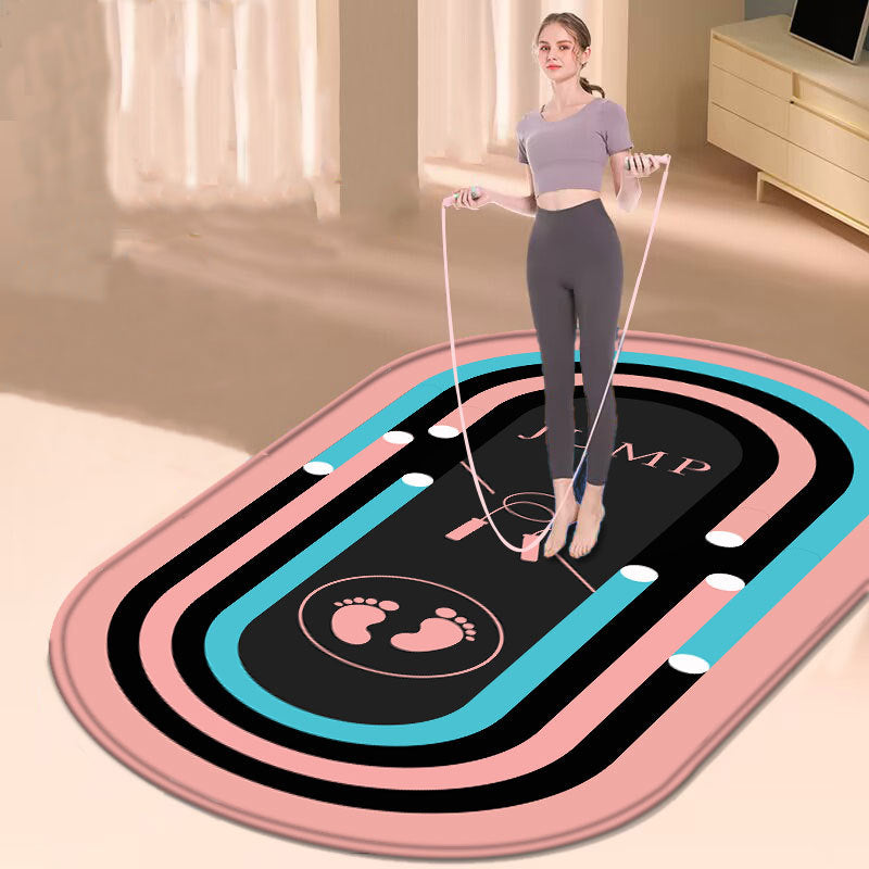 Oval Home Indoor Silent Anti-slip Thickened Fitness Mat
