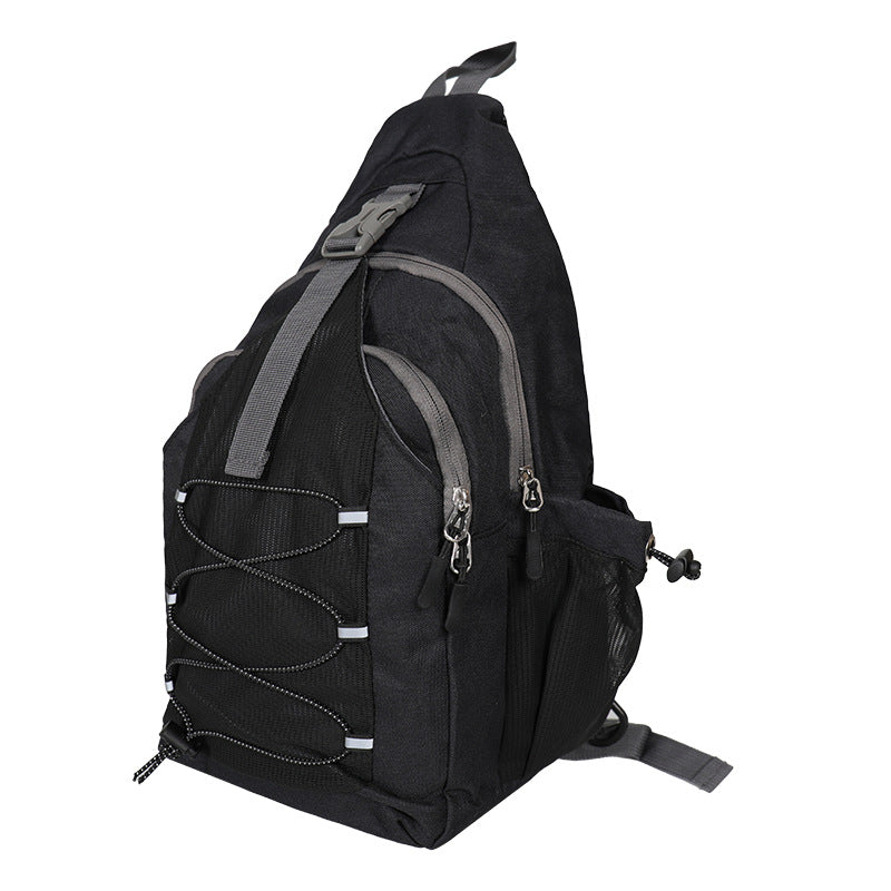 Men's And Women's Oxford Crossbody Chest Cloth Handbag Foldable Large Capacity