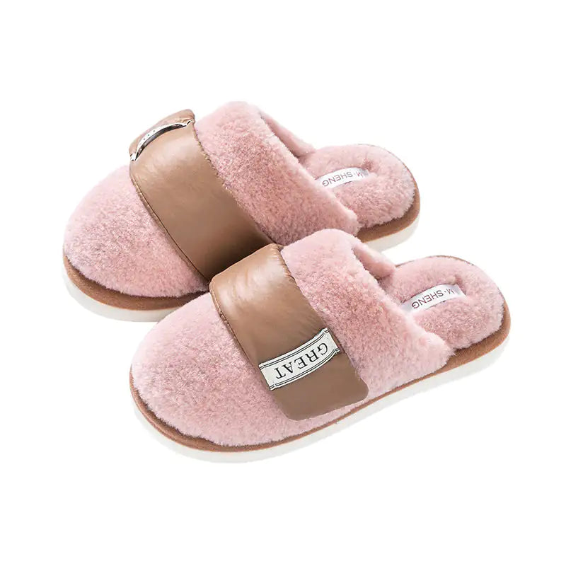 Warm Cotton Autumn And Winter Indoor Home Slipper