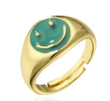 Women Smiley Face Rings