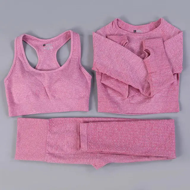 Women 2/3PCS Seamless  Workout Sportswear