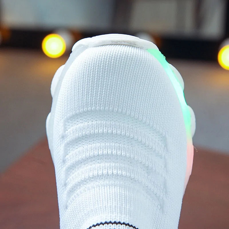 LED Luminous Mesh Sneakers For Kids