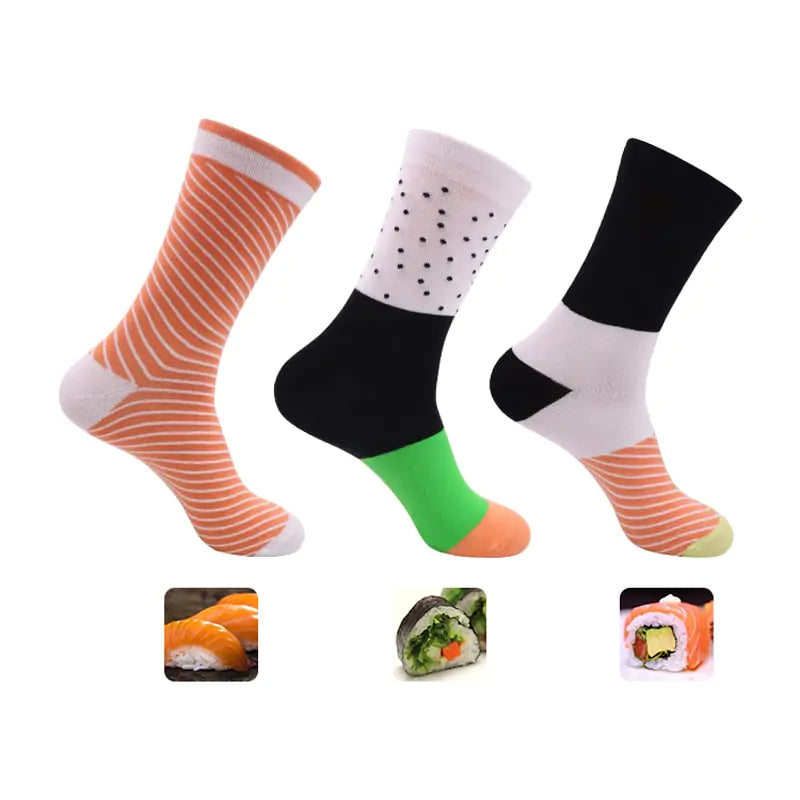 Women Personalized Pizza Sushi Socks