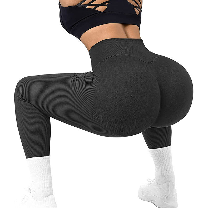 Women's Solid High Waist Seamless Slimming Fitness Yoga Pants