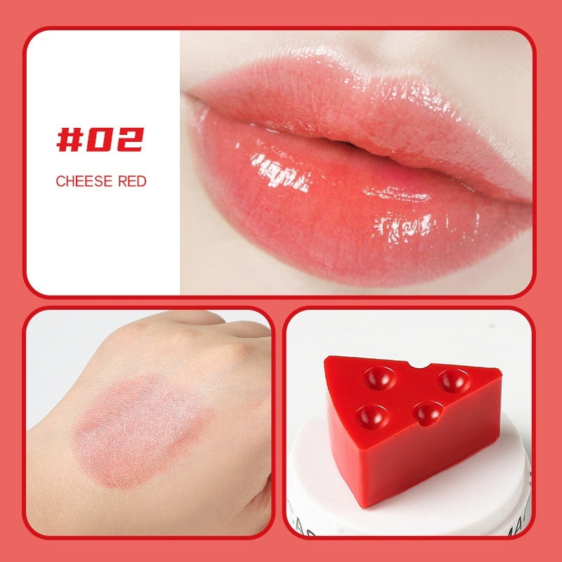 Cute Cheese Lip Balm Temperature Change Moisturizing